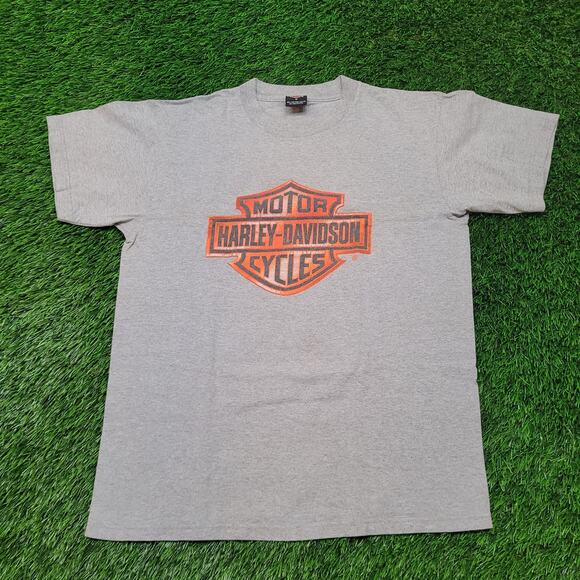 VTG Y2K Harley-Davidson T-Shirt Mens M Fairbanks AK Dealer Tee Biker Dealer Tee - Picture 1 of 8